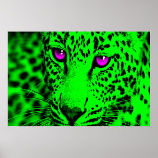 Corey Tiger 80s Retro Luipaard Poster