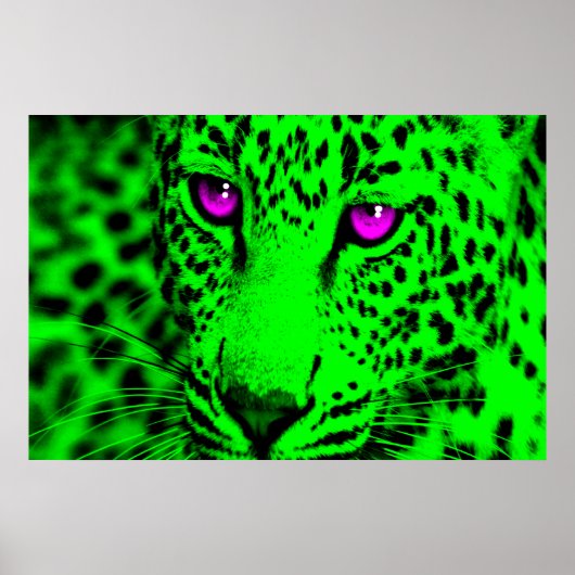 Corey Tiger 80s Retro Luipaard Poster (Voorkant)