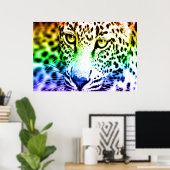 Corey Tiger 80s Retro Luipaard Poster (Thuiskantoor)