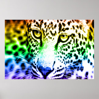Corey Tiger 80s Retro Luipaard Poster