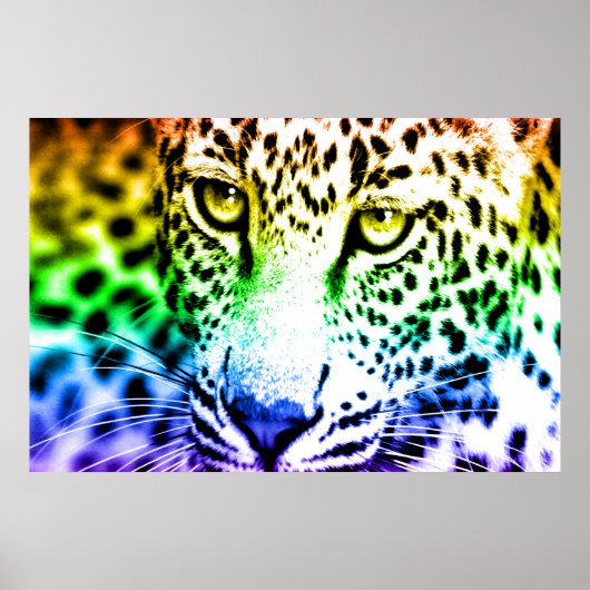Corey Tiger 80s Retro Luipaard Poster (Voorkant)