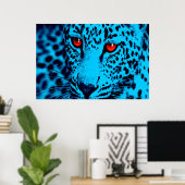 Corey Tiger 80s Retro Luipaard Poster (Thuiskantoor)