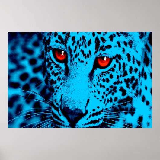 Corey Tiger 80s Retro Luipaard Poster (Voorkant)
