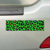 Corey Tiger 80s Retro Luipaard Vlekken Bumpersticker (Op auto)