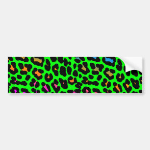 Corey Tiger 80s Retro Luipaard Vlekken Bumpersticker