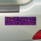 Corey Tiger 80s Retro Luipaard Vlekken Bumpersticker (Op auto)