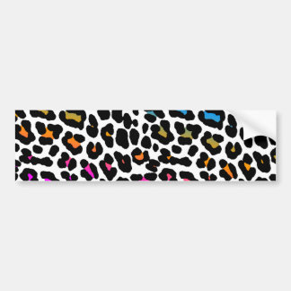 Corey Tiger 80s Retro Luipaard Vlekken Bumpersticker