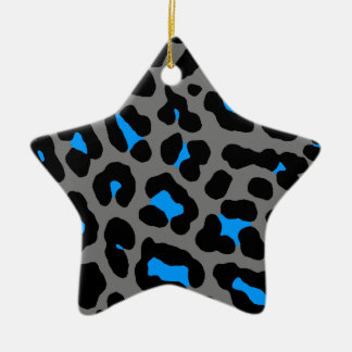 Corey Tiger 80s Retro Luipaardprint Sterornament Keramisch Ornament