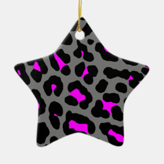 Corey Tiger 80s Retro Luipaardprint Sterornament Keramisch Ornament