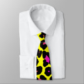 Corey Tiger 80s Retro Neon Luipaardprint Das (Gebonden)