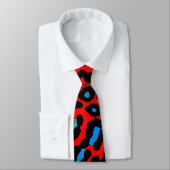 Corey Tiger 80s Retro Neon Luipaardprint Das (Gebonden)