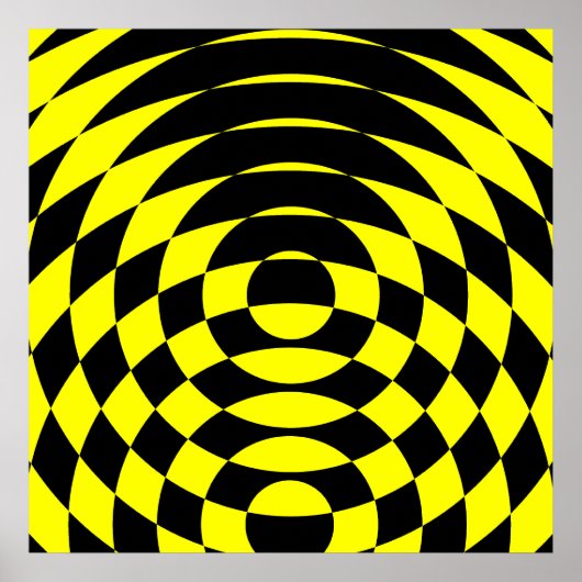 Corey Tiger 80s Retro Op Art Poster (Voorkant)