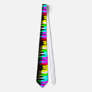 Corey Tiger 80s Retro Paint Drip (Multicolor) Stropdas