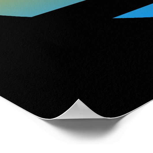 Corey Tiger 80's Retro Palm Trees Sunset Poster (Hoek)