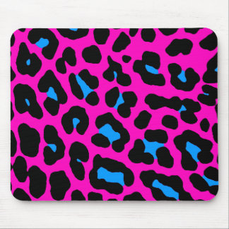 Corey Tiger 80s Retro Pink Leopard Print Mousepad Muismat