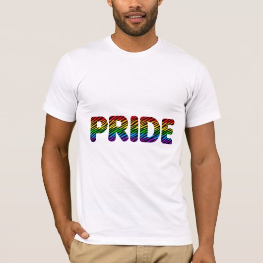 Corey Tiger 80s Retro Pride Regenboog T-shirt (Voorkant)