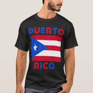 Corey Tiger 80s Retro Puerto Rico Vlag T-shirt