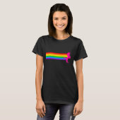 Corey Tiger 80S Retro  Regenboog Eenhoorn T-shirt (Voorkant volledig)