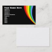 Corey Tiger 80s Retro Regenboog Visitekaartje (Voorkant / Achterkant)