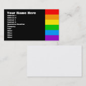 Corey Tiger 80s Retro Regenboog Visitekaartje (Voorkant / Achterkant)
