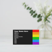 Corey Tiger 80s Retro Regenboog Visitekaartje (Staand voorkant)