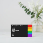 Corey Tiger 80s Retro Regenboog Visitekaartje (Staand voorkant)