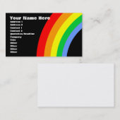 Corey Tiger 80s Retro Regenboog Visitekaartje (Voorkant / Achterkant)