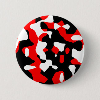 Corey Tiger 80s Retro Rode Camouflage (Camo) Ronde Button 5,7 Cm