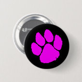 COREY TIGER '80s RETRO ROZE TIJGERKLauw Ronde Button 5,7 Cm (Voorkant /achterkant)