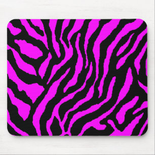 COREY TIGER 80's RETRO ROZE ZWARTE STREPEN Muismat
