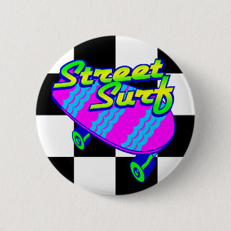 Corey Tiger 80s Retro Street Surf Skateboard Ronde Button 5,7 Cm