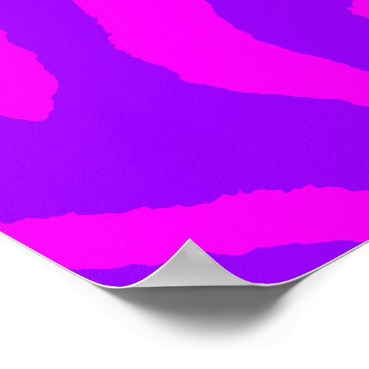 Corey Tiger 80s Retro Tiger Pattern Poster (Hoek)