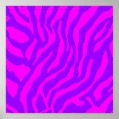 Corey Tiger 80s Retro Tiger Pattern Poster (Voorkant)