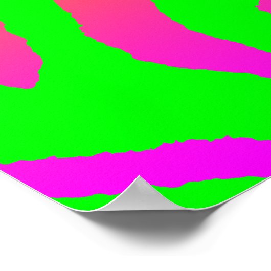Corey Tiger 80s Retro Tiger Pattern Poster (Hoek)