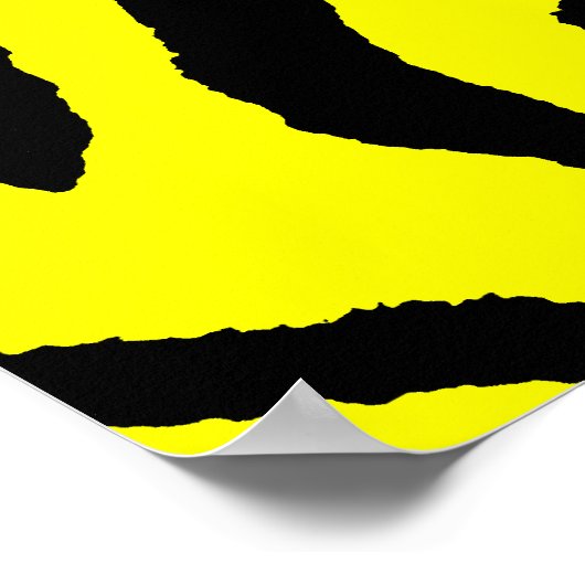 Corey Tiger 80s Retro Tiger Pattern Poster (Hoek)