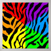 Corey Tiger 80s Retro Tiger Pattern Poster (Voorkant)
