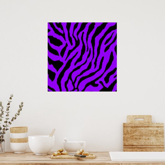 Corey Tiger 80s Retro Tiger Pattern Poster (Keuken)