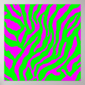 Corey Tiger 80s Retro Tiger Pattern Poster (Voorkant)