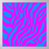 Corey Tiger 80s Retro Tiger Pattern Poster (Voorkant)