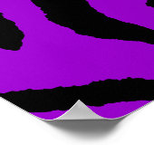 Corey Tiger 80s Retro Tiger Pattern Poster (Hoek)