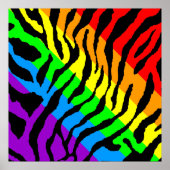 Corey Tiger 80s Retro Tiger Pattern Poster (Voorkant)