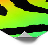 Corey Tiger 80s Retro Tiger Pattern Poster (Hoek)