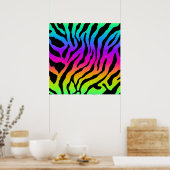 Corey Tiger 80s Retro Tiger Pattern Poster (Keuken)