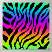 Corey Tiger 80s Retro Tiger Pattern Poster (Voorkant)