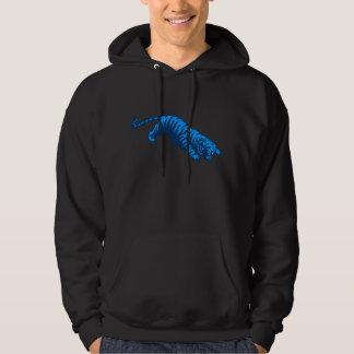 COREY TIGER '80s RETRO TIJGER BLAUW Hoodie