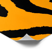 Corey Tiger 80s Retro Tijger Patroon Poster (Hoek)