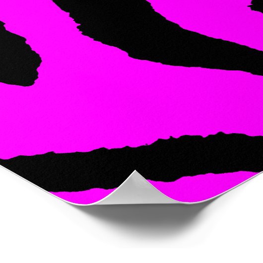 Corey Tiger 80s Retro Tijger Patroon Poster (Hoek)