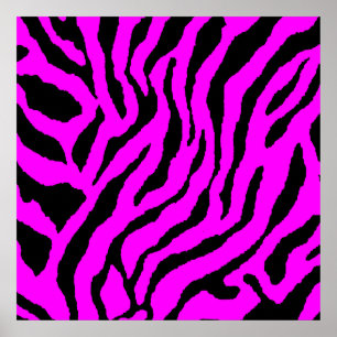 Corey Tiger 80s Retro Tijger Patroon Poster