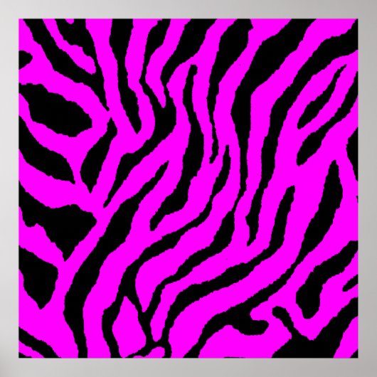 Corey Tiger 80s Retro Tijger Patroon Poster (Voorkant)