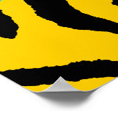Corey Tiger 80s Retro Tijger Patroon Poster (Hoek)
